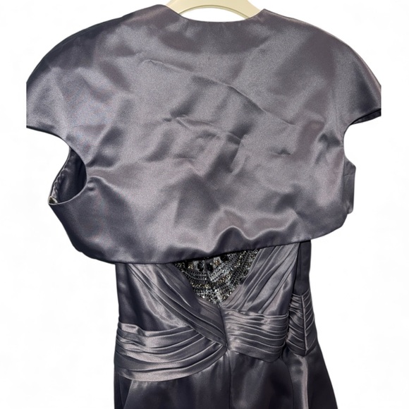 Stephen Yearick Gray Beaded Evening/Mother of the Bride Gown Size 12 - Picture 15 of 15